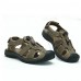 Men's Shoes Outdoor / Casual Leather Sandals Brown / Khaki  