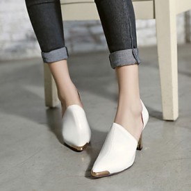 Women's ShoesStiletto Heel Heels/Pointed Toe Pumps/Heels Office & Career/Dress/Casual Black/Red/White