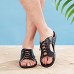 Men's Shoes Outdoor / Office & Career / Casual Leather Sandals Black / Yellow / White  