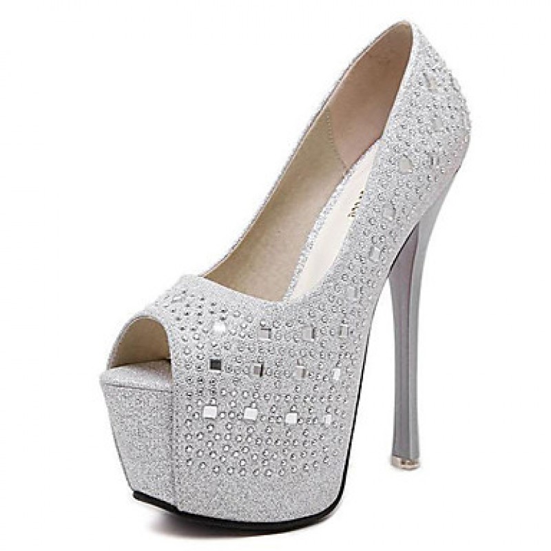 Women's Wedding Shoes Heels/Peep Toe/Platform Heels Wedding/Party & Evening