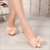 Women's Spring / Summer / Fall Pointed Toe / Closed Toe / Comfort Glitter / Leatherette Casual Flat Heel Pink / Beige