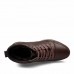 Shoes Leather Casual Boots Casual Flat Heel Lace-up Black / Brown  