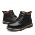 Bigs Size 38-50 Shoes Outdoor / Office  Career / Casual Leather / Calf Hair Boots Black / Brown  