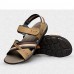 Men's Shoes Outdoor / Office & Career / Athletic / Casual Nappa Leather Sandals Big Size Black / Brown  