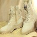 Shoes   2016 Hot Sale Outdoor/Work Leather/Synthetic Hard-wearing Combat Boots Black / Beige  
