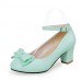 Women's Shoes Heel Heels Heels Office & Career / Dress / Casual Black / Blue / Pink / White/38-2