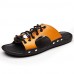 Men's Shoes Outdoor / Office & Career / Casual Leather Sandals Black / Yellow / White  