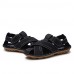Men's Shoes Outdoor / Office & Career / Casual Leather Sandals Black / Brown  