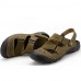 Men's Shoes Outdoor / Office & Career / Athletic / Dress / Casual Nappa Leather Sandals Khaki  