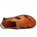 Men's Shoes Outdoor / Office & Career / Athletic / Dress / Casual Nappa Leather Sandals / Flip-Flops Brown  