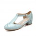 Women's Shoes Leatherette Stiletto Heel Heels Heels Office & Career / Dress / Casual Black / Blue / Pink