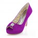 Women's Wedding Shoes Heels / Peep Toe Sandals Wedding / Party & Evening /Purple / Red / Ivory / Silver / Royal Blue /