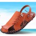 Men's Shoes Outdoor / Office & Career / Athletic / Dress / Casual Nappa Leather Sandals Black / Brown / White  