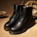 Shoes Outdoor / Office  Career / Casual Leather Boots Black  