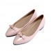 Women's Shoes Flat Heel Pointed Toe / Closed Toe Flats Party & Evening / Dress / Casual Black / Pink / Red / White