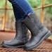 Shoes Outdoor / Athletic / Casual Leather Boots Black / Brown  