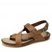 Men's Shoes Outdoor / Work & Duty / Casual Leather Sandals Yellow / Khaki  