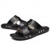 Men's Shoes Outdoor / Office & Career / Casual Leather Sandals Black / Yellow / White  