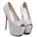 Women's Wedding Shoes Heels/Peep Toe/Platform Heels Wedding/Party & Evening