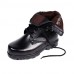 Shoes Leather / Canvas Outdoor / Athletic Boots Outdoor / Athletic Flat Heel Lace-up Black  