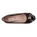 Women's Shoes Leatherette Flat Heel Round Toe Flats Outdoor / Office & Career / Dress / Casual Black / White