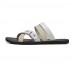   Men's Shoes Casual Leatherette Sandals Black / White  