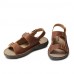 Men's Shoes Outdoor / Athletic / Casual Leather Sandals Brown  