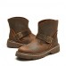 Shoes Outdoor / Office  Career / Party  Evening / Athletic / Casual Leather Boots Brown  