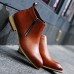 Shoes Office  Career / Party  Evening / Casual Leather Boots Black / Brown / Gray  