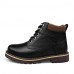 Bigs Size 38-50 Shoes Outdoor / Office  Career / Casual Leather / Calf Hair Boots Black / Brown  