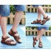 Men's Shoes Outdoor / Office & Career / Athletic / Dress / Casual Nappa Leather Sandals Black / Brown  