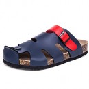 Men's Shoes Outdoor / Party & Evening / Athletic / Dress / Casual Leather Slippers Blue  