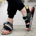 Men's Shoes Outdoor / Office & Career / Work & Duty / Athletic / Casual Synthetic Sandals Black  