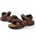 Men's Shoes Outdoor / Office & Career / Athletic / Dress / Casual Nappa Leather Sandals Black / Brown  