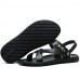 Men's Shoes Outdoor / Office & Career / Work & Duty / Athletic / Dress / Casual Nappa Leather Sandals Black / White  