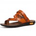 Men's Shoes Outdoor / Athletic / Casual Nappa Leather Sandals Black / Brown  