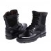 Shoes Leather / Canvas Outdoor / Athletic Boots Outdoor / Athletic Flat Heel Lace-up Black  