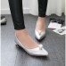 Women's Spring / Summer / Fall Pointed Toe Leatherette Outdoor / Office & Career / Casual Low Heel Pearl Green / Silver / Gray