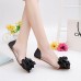 Women's Flats Spring / Fall Ballerina / Pointed Toe Leatherette Outdoor / Office & Career / Casual Flat Heel Applique