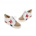 Women's Shoes Spring / Fall Wedges / Platform / Flats Flats Platform Lace-up Pink / Red / Silver/2-5