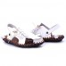 Men's Shoes Outdoor / Office & Career / Athletic / Dress / Casual Nappa Leather Sandals Black / Brown / White  