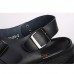 Men's Shoes Outdoor / Casual Leather Sandals / Slip-on Black / Brown / White  