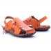 Men's Shoes Outdoor / Office & Career / Athletic / Dress / Casual Nappa Leather Sandals Black / Brown / White  