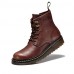 Shoes Outdoor / Office  Career / Casual Leather Boots Black / Brown  