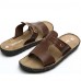 Men's Shoes Outdoor / Office & Career / Work & Duty / Athletic / Dress / Casual Nappa Leather Slippers Brown  