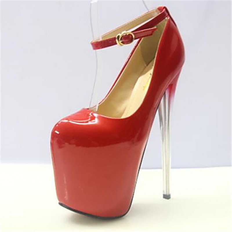 Women's Shoes Stiletto Heel Round Toe Heels Dress Red