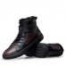 Shoes Casual Leather Boots Black / Brown  