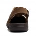 Men's Genuine Leather Slippers Outdoor Comfortable Sandals Beach Shoes  