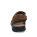 Men's Shoes Outdoor / Casual Nappa Leather / Fabric Sandals Brown / Yellow / Khaki  