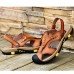 Men's Shoes Outdoor / Office & Career / Athletic / Dress / Casual Nappa Leather Sandals Brown  